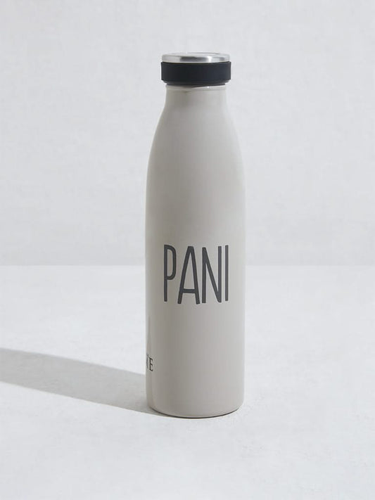 Westside Home Beige Text Design Water Bottle, 750ml