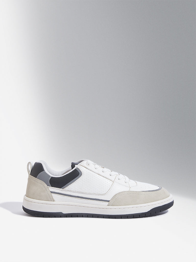 SOLEPLAY White Perforated Sneakers