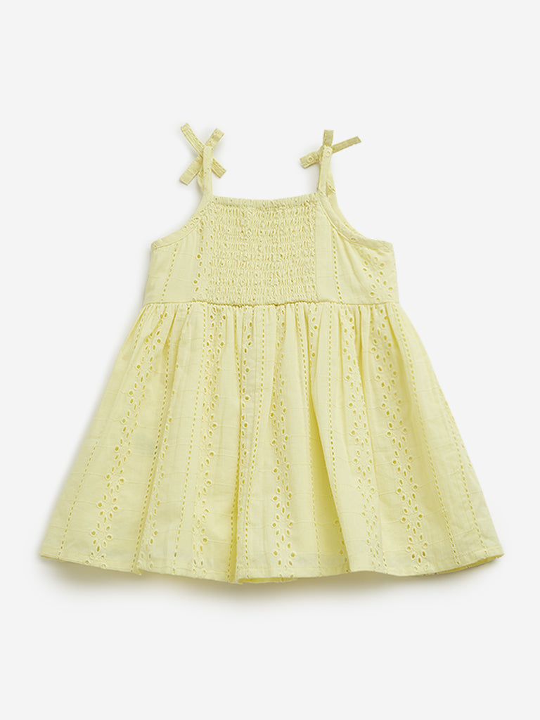 HOP Baby Lime Schiffli A-line Dress