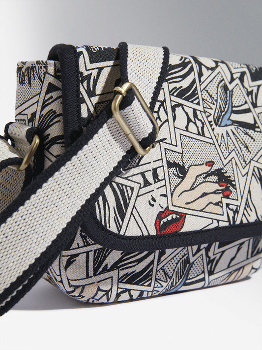 Westside Multicolour Graphic Printed Sarah Sling Bag