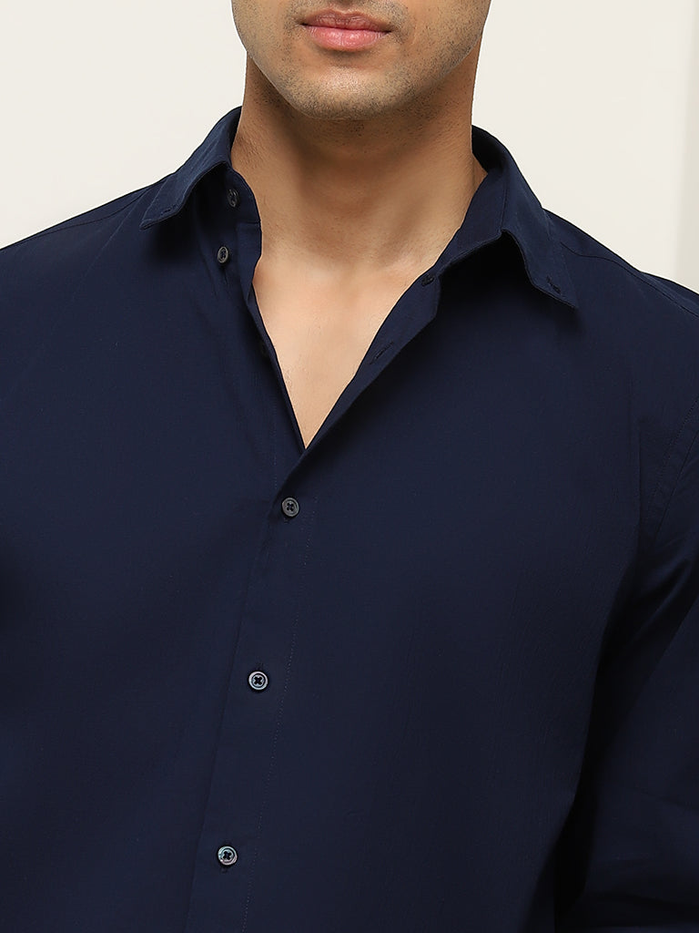 Ascot Blue Relaxed-Fit Shirt