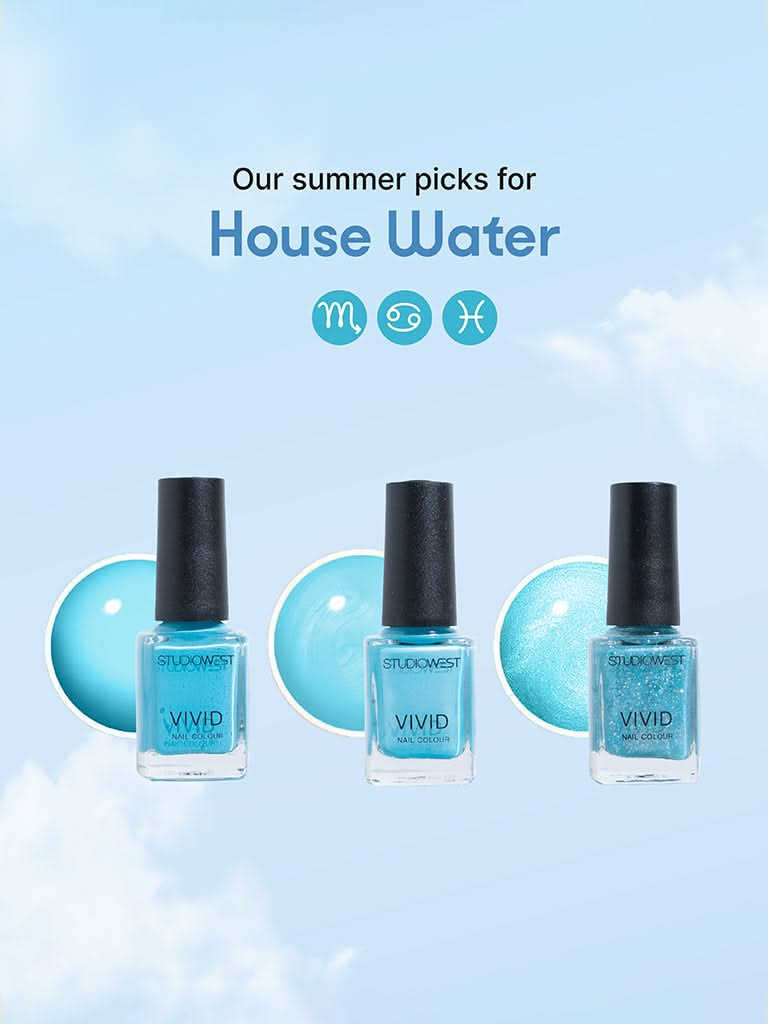 Studiowest Blue Vivid Shimmer BL03 Nail Colour - 9 ML