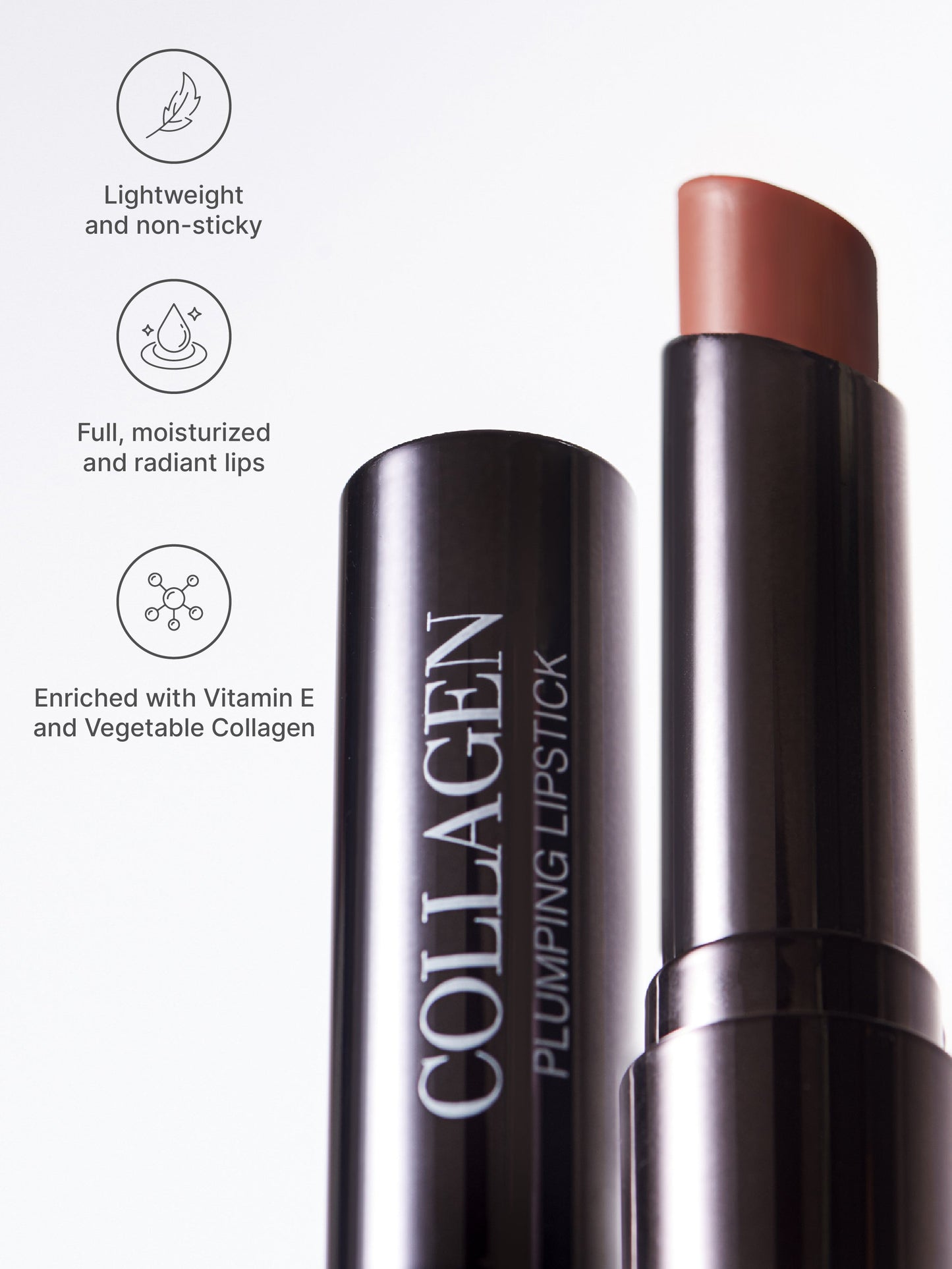 Studiowest Nude Pink Praline Collagen Plumping Lipstick - 3 gm