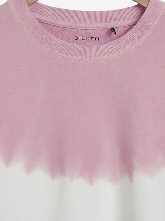 Studiofit Multicolour Colour-Block Crop T-Shirt