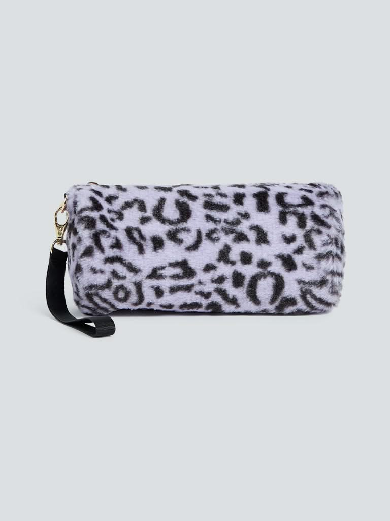 Studiowest Purple Animal Patterned Makeup Pouch