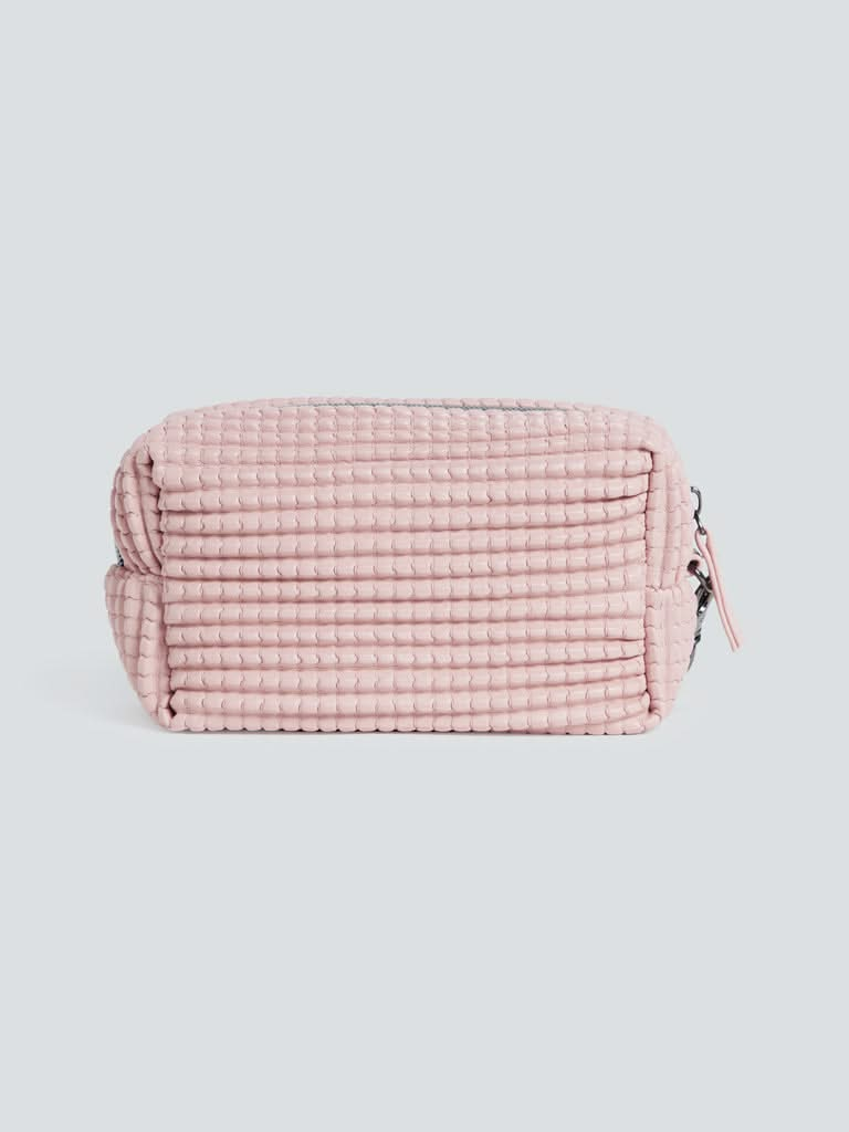 Studiowest Pink Textured Makeup Pouch