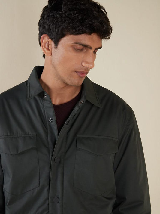 Ascot Olive Relaxed-Fit Jacket