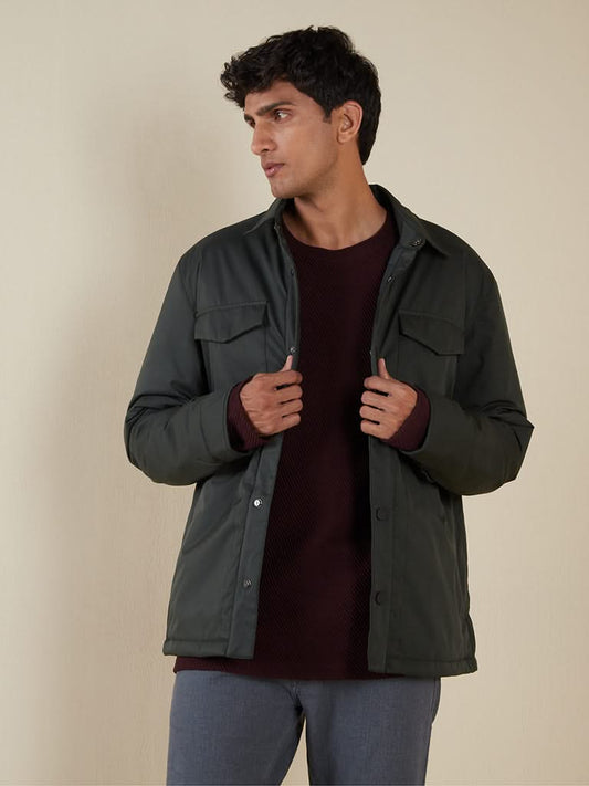 Ascot Olive Relaxed-Fit Jacket