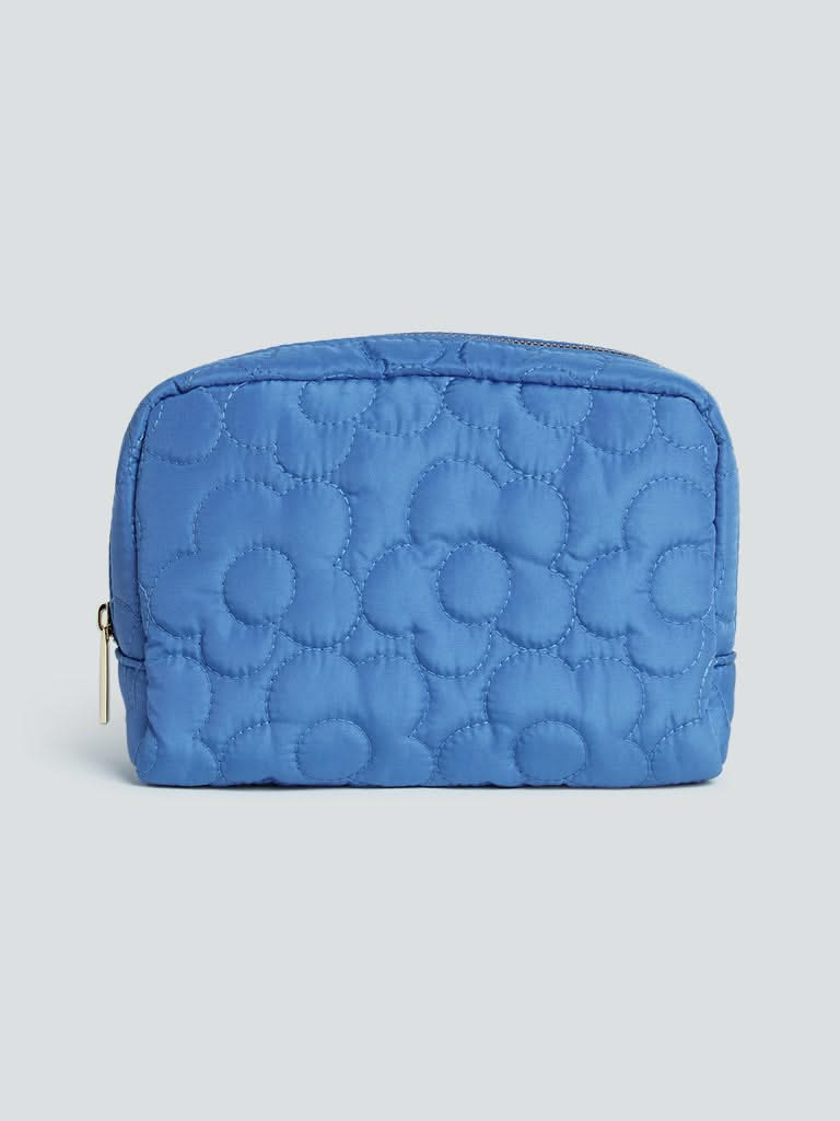 Studiowest Blue Floral Quilted Pouch