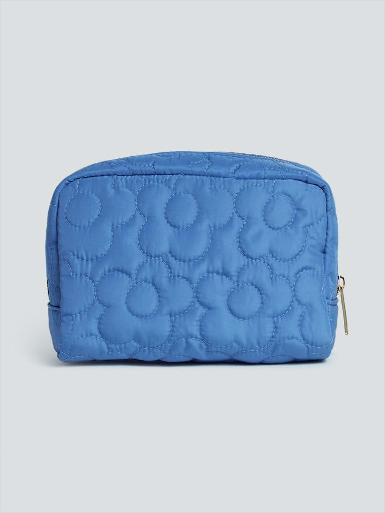 Studiowest Blue Floral Quilted Pouch