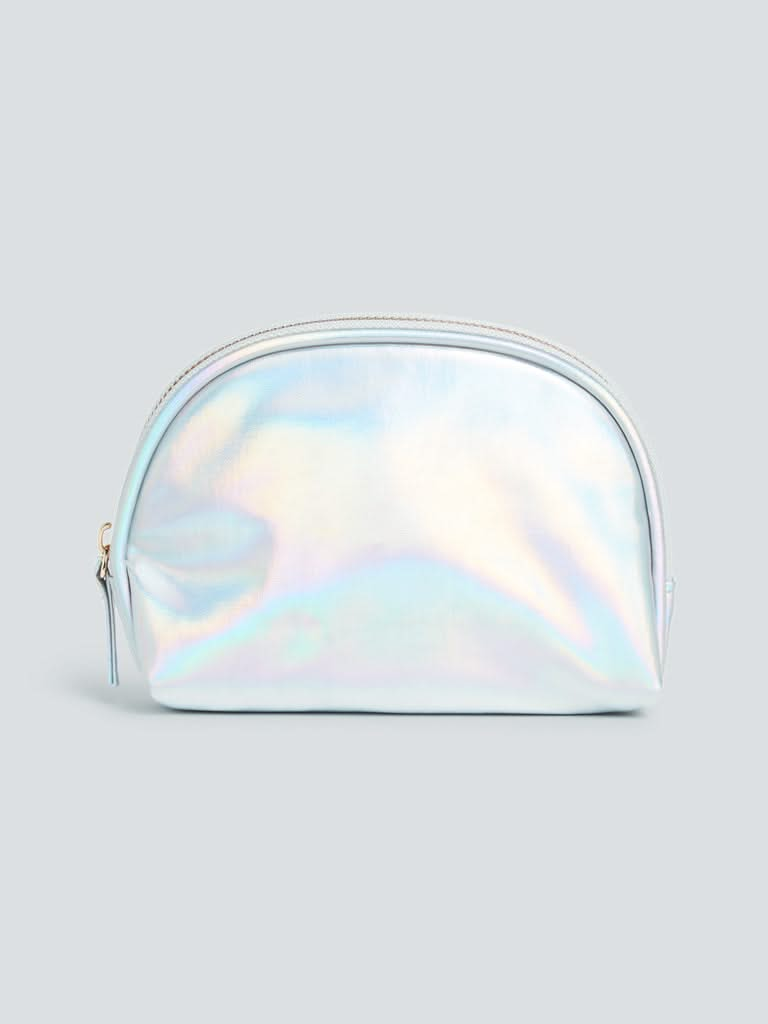 Studiowest Silver Holographic Design Pouch