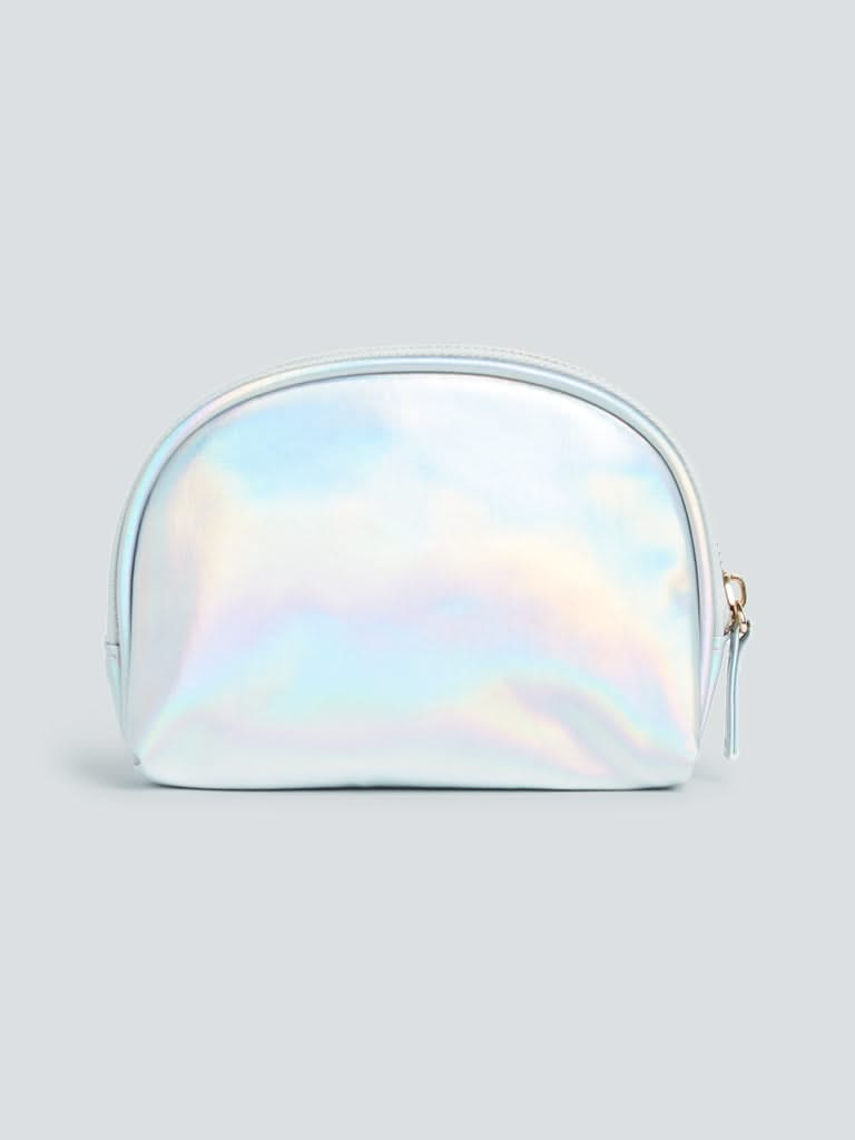 Studiowest Silver Holographic Design Pouch