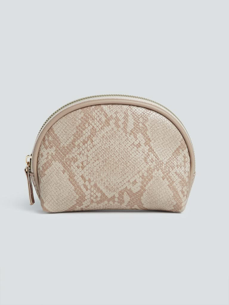 Studiowest Beige Textured Pouch