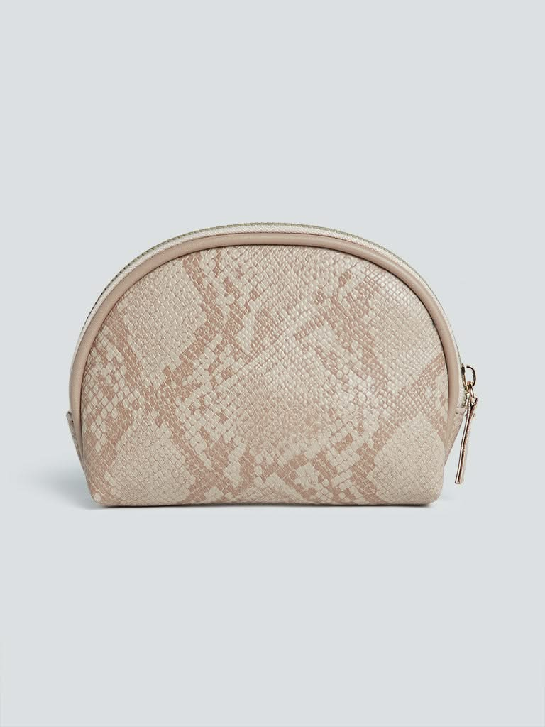 Studiowest Beige Textured Pouch