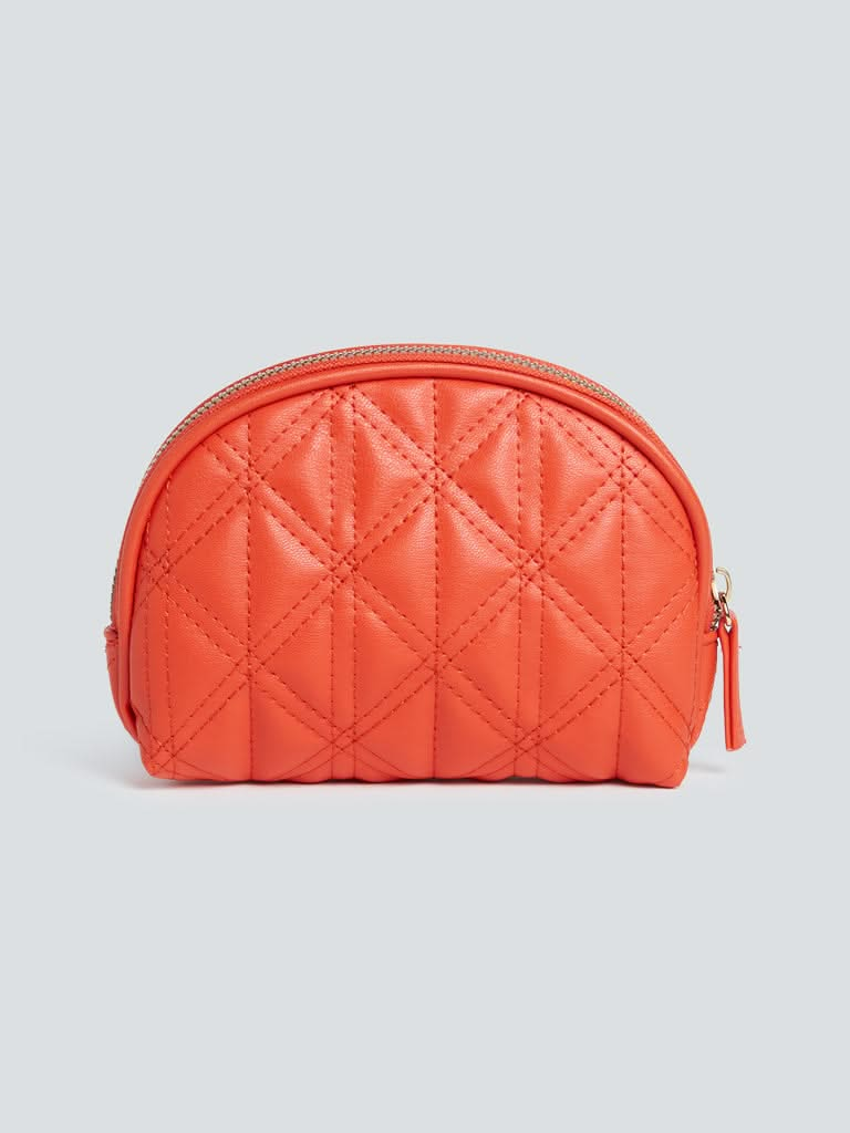 Studiowest Orange Quilted Pouch