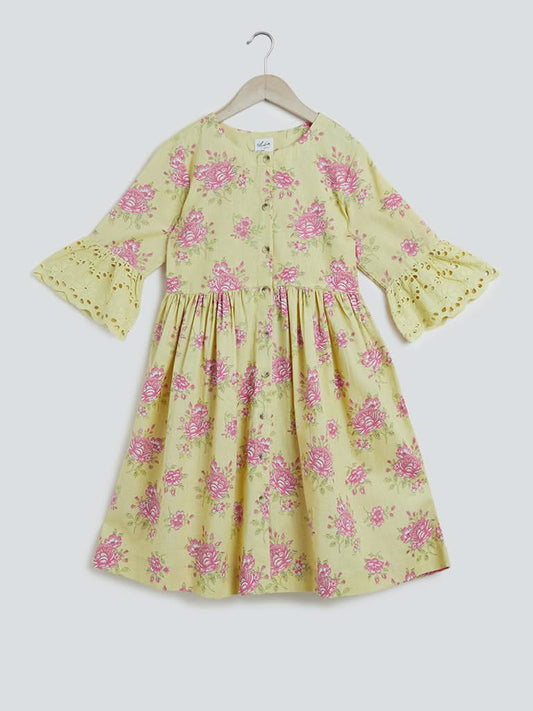 Utsa Kids Multicolour Floral Dress