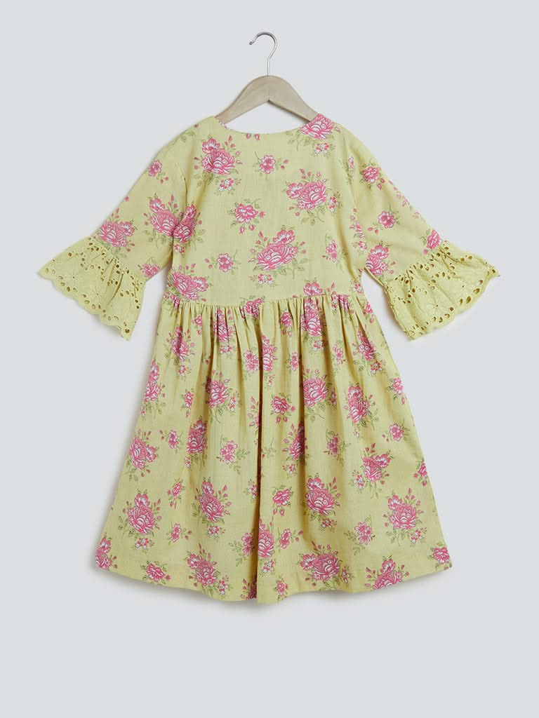 Utsa Kids Multicolour Floral Dress