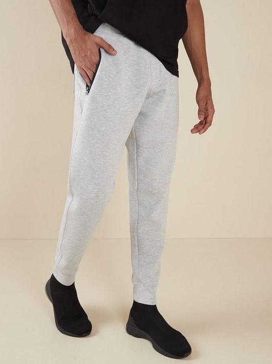 Studiofit Grey Melange Slim-Fit Joggers